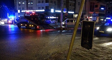 Direğe çarparak durabildi!