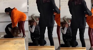 Derince'de kız öğrenci arkadaşını darp etti!